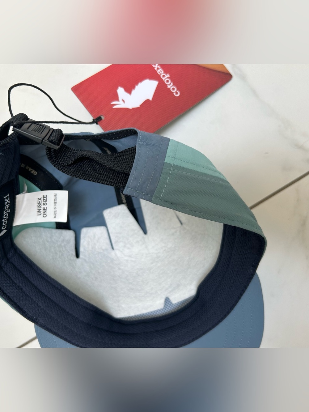 NWT Cotopaxi slate blue and mint green tech 5-panel hat - Picture 2 of 3
